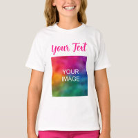 Custom Photo Text Script Typography Kids Girls