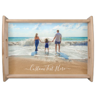 Custom Photo Text Serving Tray Your Own Design