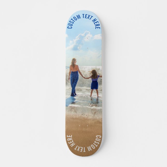 Custom Photo Text Skateboard Your Favotite Photos (Front)