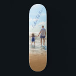 Custom Photo Text Skateboard Your Own Design<br><div class="desc">Custom Photo and Text Skateboards - Unique Your Own Design - Personalised Family / Friends or Personal Skateboard Gift - Add Your Text and Photo - Resize and move or remove / add elements - image / text with Customisation tool ! Choose font / size / colour ! Good Luck...</div>