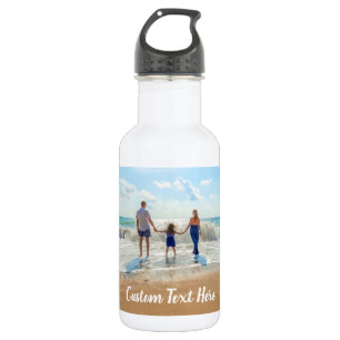 Custom Photo Text Stainless Steel Water Bottle