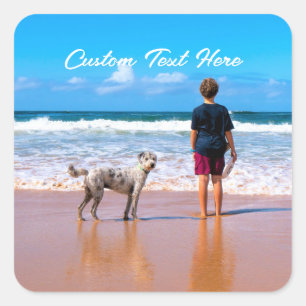 Custom Photo Text Sticker Your Photos with Pet