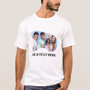 Custom Photo & Text T-Shirt   Personalised T-shirt