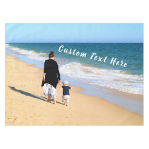Custom Photo Text Tablecloth Your Family MOM