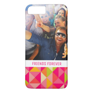 Custom Photo & Text Triangles geometrical pattern iPhone 8 Plus/7 Plus Case