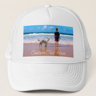 Custom Photo Text Trucker Hat with Your Photos
