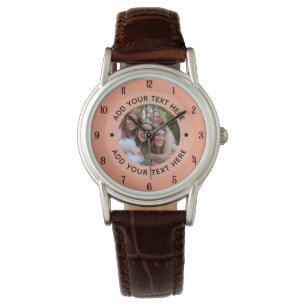 ⌚ Custom Photo & Text Watch for Her Personalised