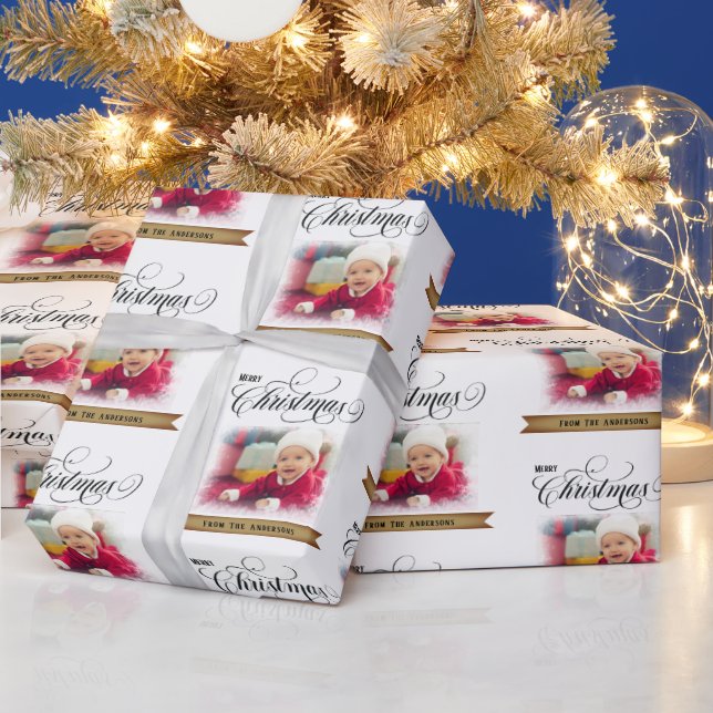 Custom photo text wrapping paper (Holidays)