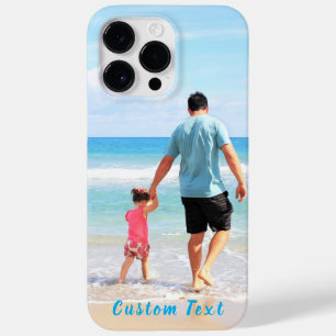Custom Photo Text Your Family Photos with Dad Gift Case-Mate iPhone 14 Pro Max Case