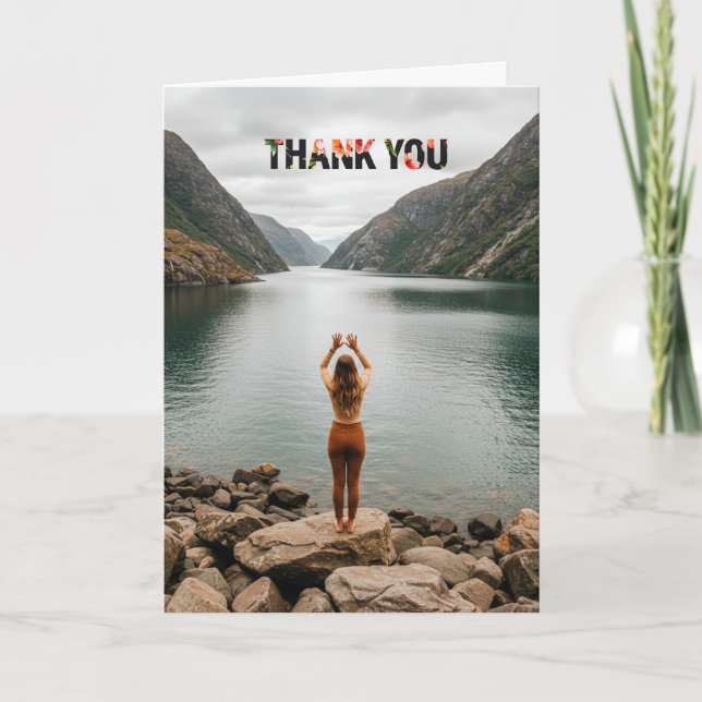 Custom photo thank you cards with envelopes (Front)