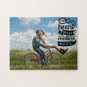 CUSTOM Photo The Heart Is What Matters.. Jigsaw Puzzle