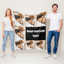Custom Photo Throw Blanket – Personalised Picture 