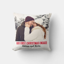 Custom Photo Throw Pillow Christmas Personalised 
