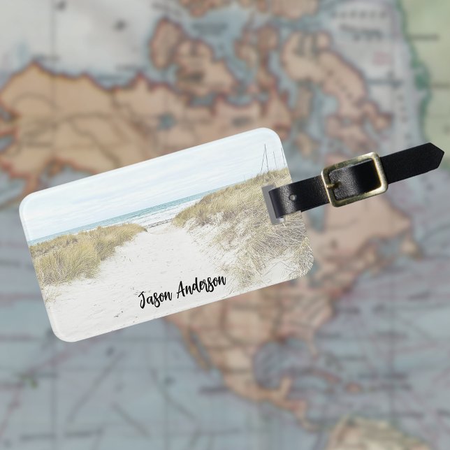 Custom photo travel vacation luggage tag (Creator Uploaded)