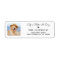 Custom Photo Trendy Dog Lover Return Address