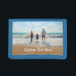 Custom Photo Trifold Wallet with Your Photos<br><div class="desc">Custom Photo and Text Wallets - Unique Your Own Design - Personalised Family / Friends or Personal Wallet Gift - Add Your Text and Photo - Resize and move elements with customisation tool ! Choose font / size / colour ! Good Luck - Be Happy :)</div>