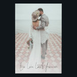 Custom Photo True Love Lasts Forever Wedding Faux Canvas Print<br><div class="desc">Custom Photo True Love Lasts Forever Wedding. Simply replace the sample photo with your own favourite of portrait orientation and of high resolution. Romantic saying is in an elegant set script at the bottom. You can change the colour of this text if necessary to better suit your photo via edit...</div>