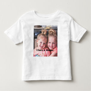 Custom Photo Twins Toddler T-Shirt