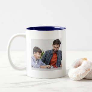 Custom Photo Two-Tone Coffee Mug