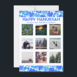 CUSTOM PHOTO Ugly Hanukkah Sweaters Cute Flat Card<br><div class="desc">Customise this flat card by adding your own text and photos on the front or back. There is a grid in front of the photos which makes it easier to use any size photos you have and keep them lined up and in a square format. You can delete the grid...</div>