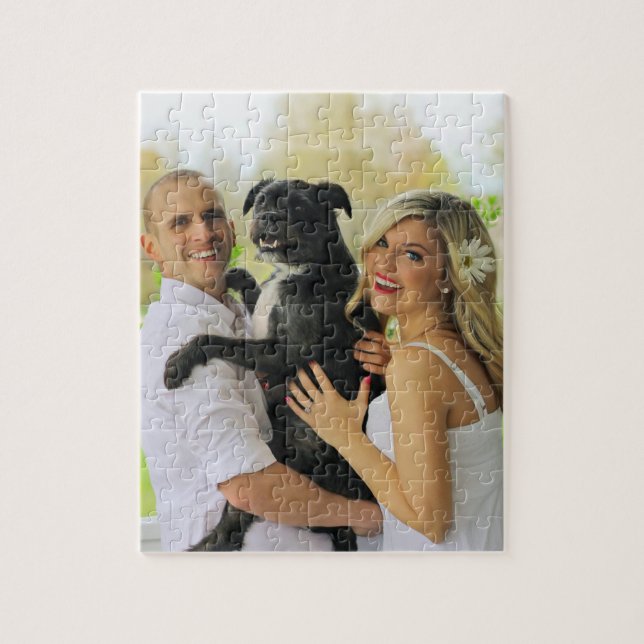 Custom photo unique jigsaw puzzle (Vertical)