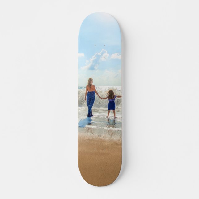 Custom Photo - Unique Your Own Design - Best MOM Skateboard (Front)