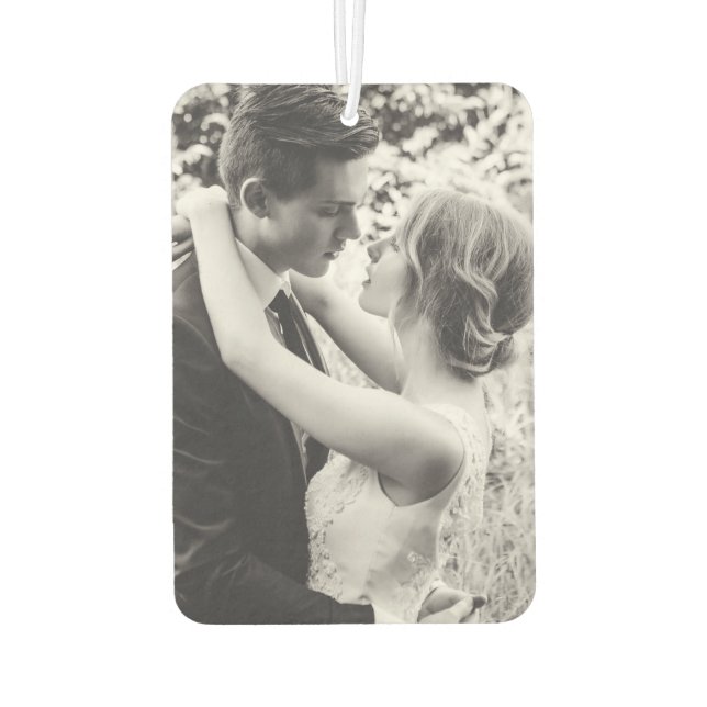 Custom Photo - Unique Your Own Design Personalised Car Air Freshener (Back)