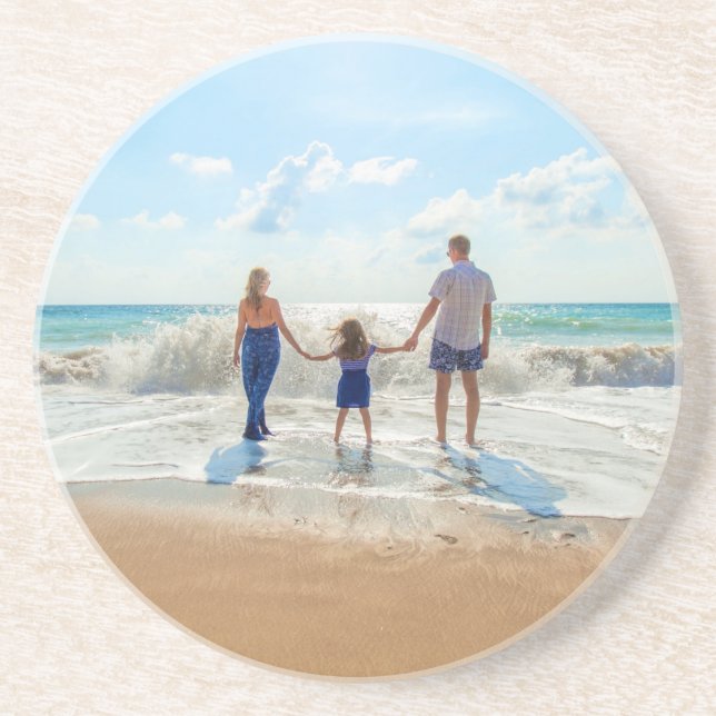Custom Photo - Unique Your Own Design Personalised Coaster (Front)