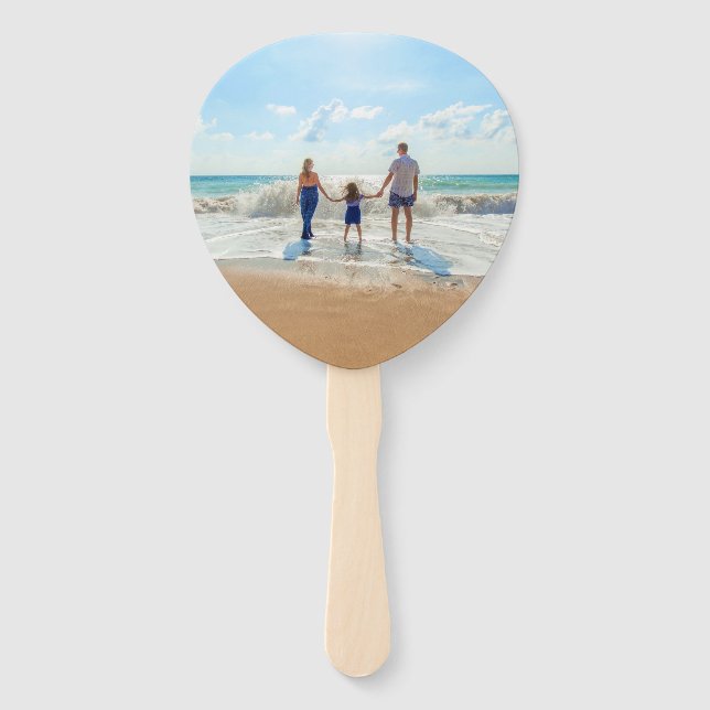 Custom Photo - Unique Your Own Design Personalised Hand Fan (Front)