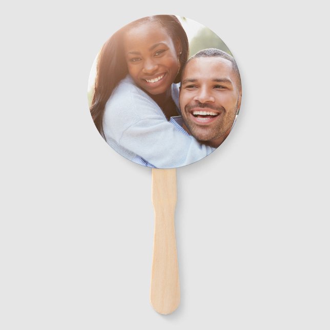 Custom Photo - Unique Your Own Design Personalised Hand Fan (Front)