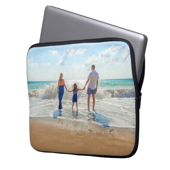 Custom Photo - Unique Your Own Design Personalised Laptop Sleeve (Front Left)