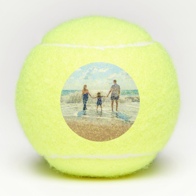 Custom Photo - Unique Your Own Design Personalised Tennis Balls (Front)