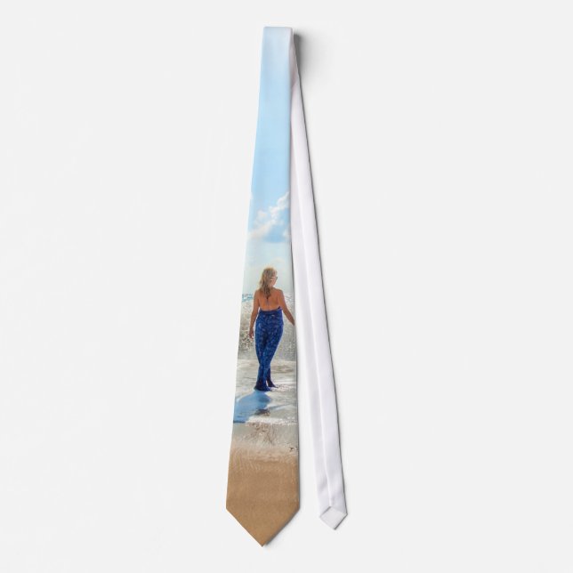Custom Photo Unique Your Own Design Personalised Tie (Front)