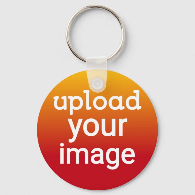 Custom Photo Upload  Key Ring (Front)