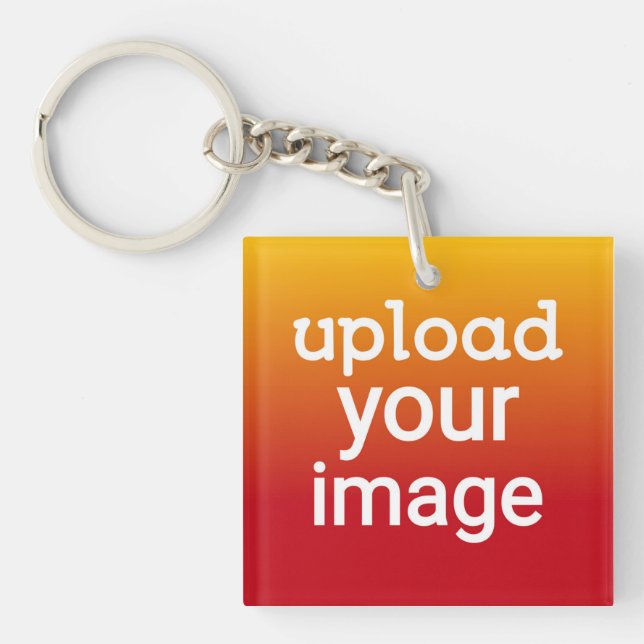 Custom Photo Upload  Key Ring (Front)