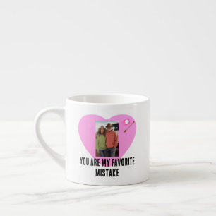 Custom Photo Valentine Heart Love Design Espresso Cup