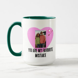 Custom Photo Valentine Heart Love Design Mug