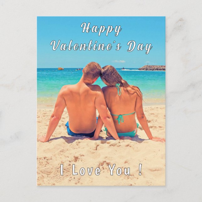 Custom Photo Valentine's Day Card Design Your Own (Front)