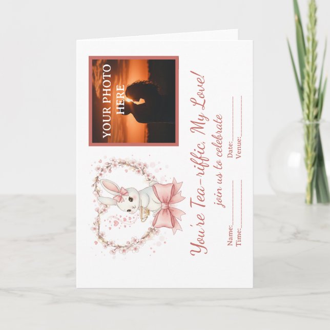 Custom Photo Valentine's Day Invitation Card (Front)