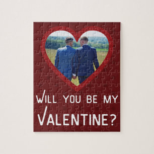 Custom Photo Valentine's Jigsaw Puzzle