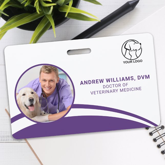 Custom Photo Veterinarian ID Badge (Creator Uploaded)