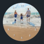 Custom Photo Wall Clock Your Family Photo Gift<br><div class="desc">Custom Photo Clocks - Unique Your Own Design - Personalized Family / Mom / Dad / Kids / Friends or Personal Clock Photo Gifts - Add Your Photo / or Text / Name - Resize and move or remove and add elements with Customization tool ! Choose Fonts / Size /...</div>