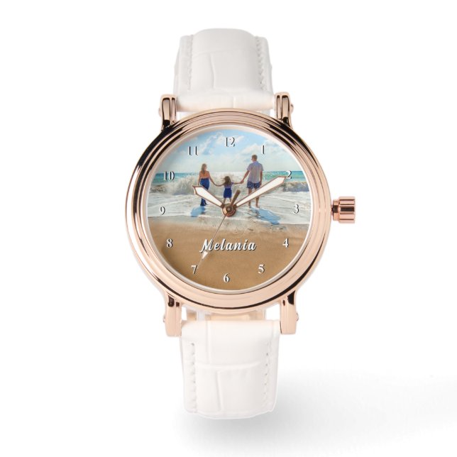 Custom Photo Watch Gift Personalised Name (Front)