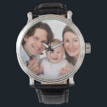Custom Photo Watch Personalised Watch<br><div class="desc">Custom Photo Watch. Keepsake for your family and the one you love. Perfect gift idea for birthday,  wedding and any special occasions.</div>