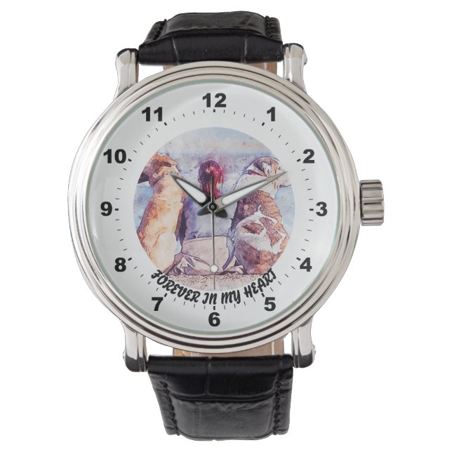 CUSTOM PHOTO WATCH WITH PEARSONALIZED MESSAGE (Front)