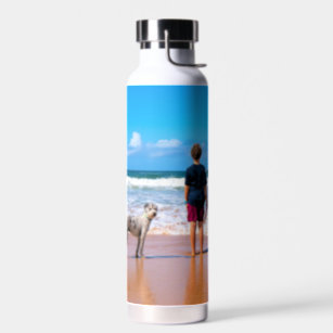 Custom Photo Water Bottle Your Pets Photos Gift