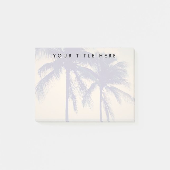 Custom photo watermark background image post-it notes (Front)