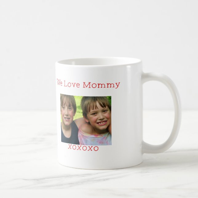 Custom Photo -We love Mummy mugs (Right)