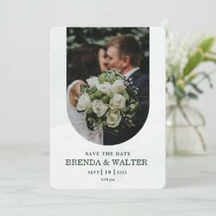 Custom photo wedding invitation