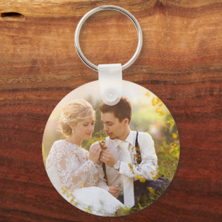 custom photo wedding keepsake  key ring